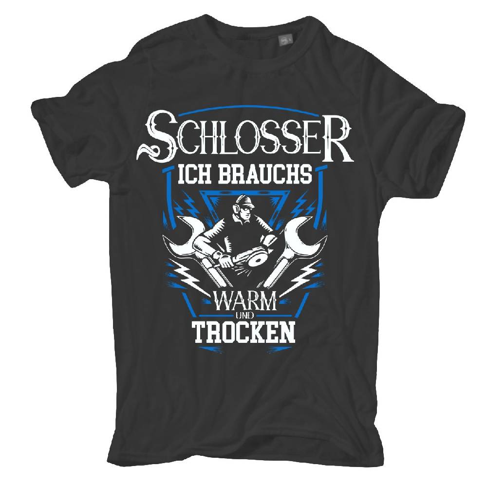 Spass Kostet Männer T-Shirt SCHLOSSER Ich brauchs warm und trocken S bis XXL