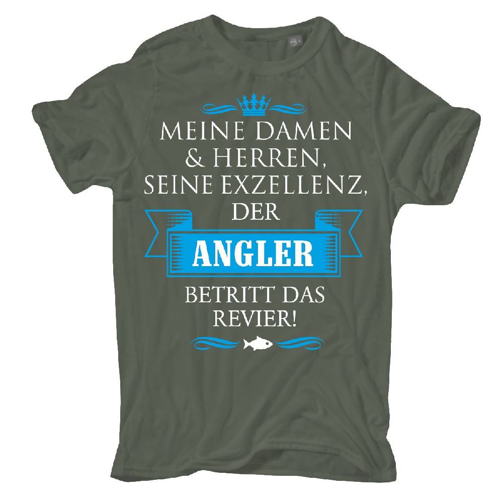 Spass Kostet Männer T-Shirt Seine Exzellenz DER ANGLER S - XXL