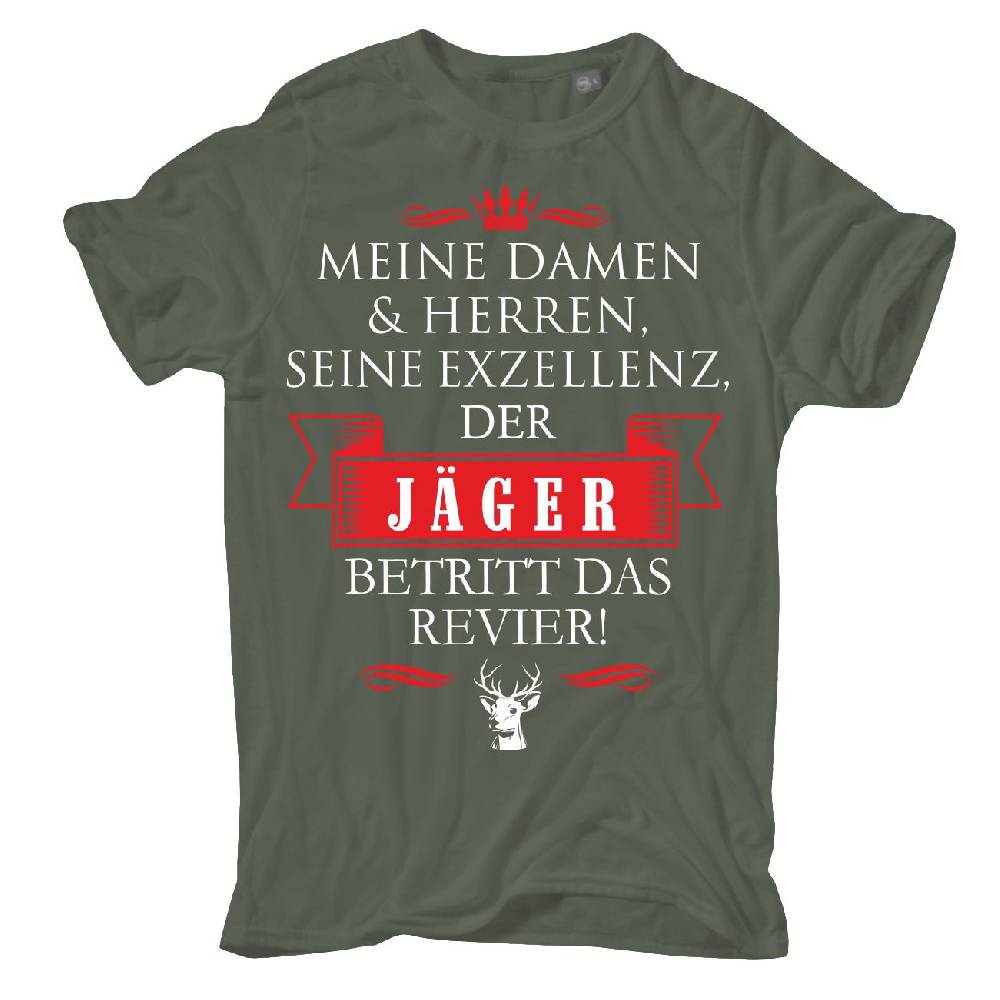 Spass Kostet Männer T-Shirt Seine Exzellenz DER JÄGER Größe S bis XXL