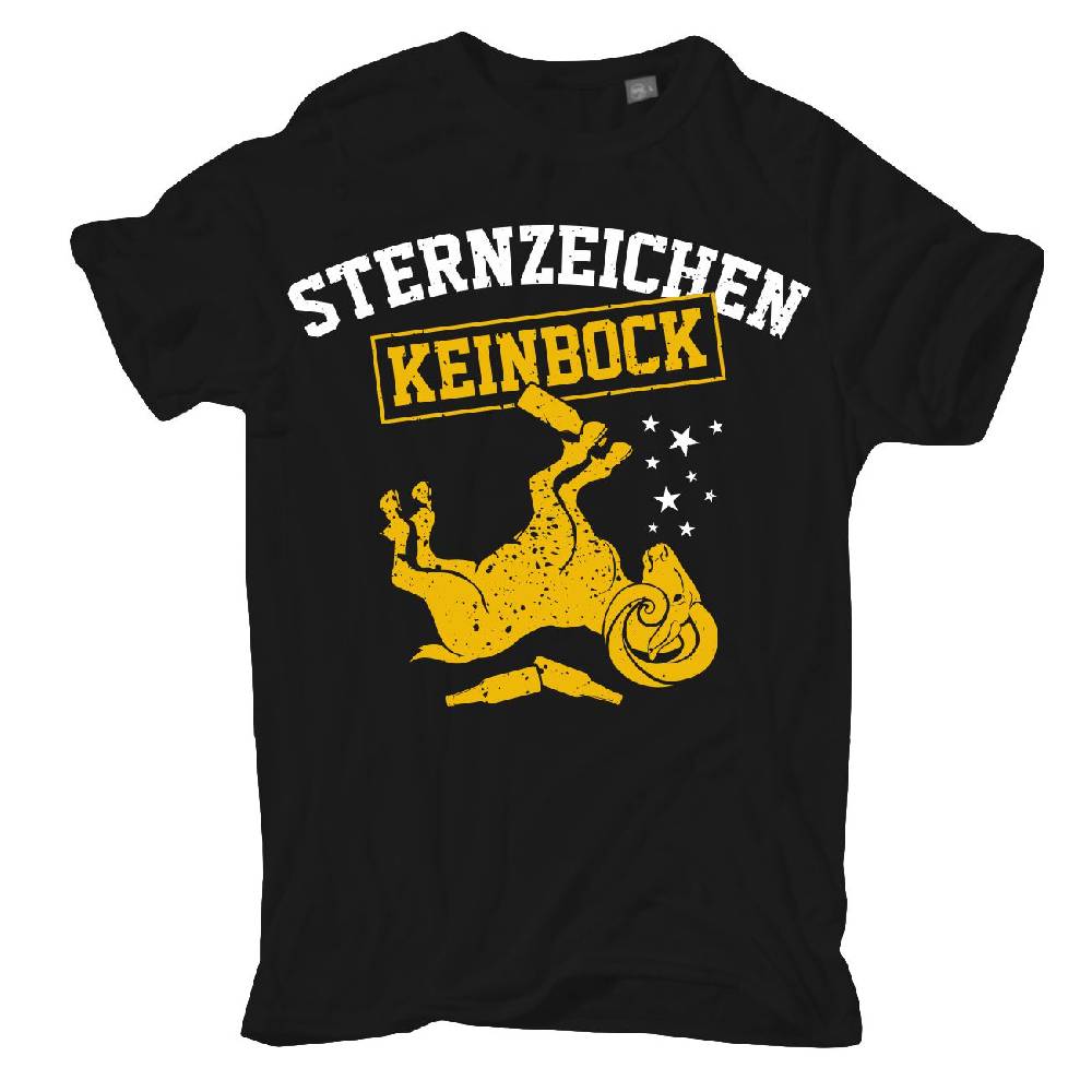 Spass Kostet Männer T-Shirt Sternzeichen KEIN BOCK S bis XXL
