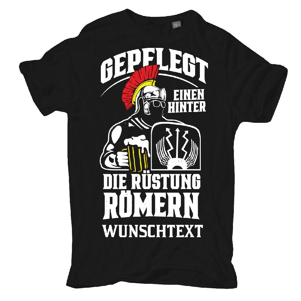 Spass Kostet Männer T-Shirt TShirt Hinter die Rüstung Römern mit WUNSCHTEXT Text Name S bis XXL