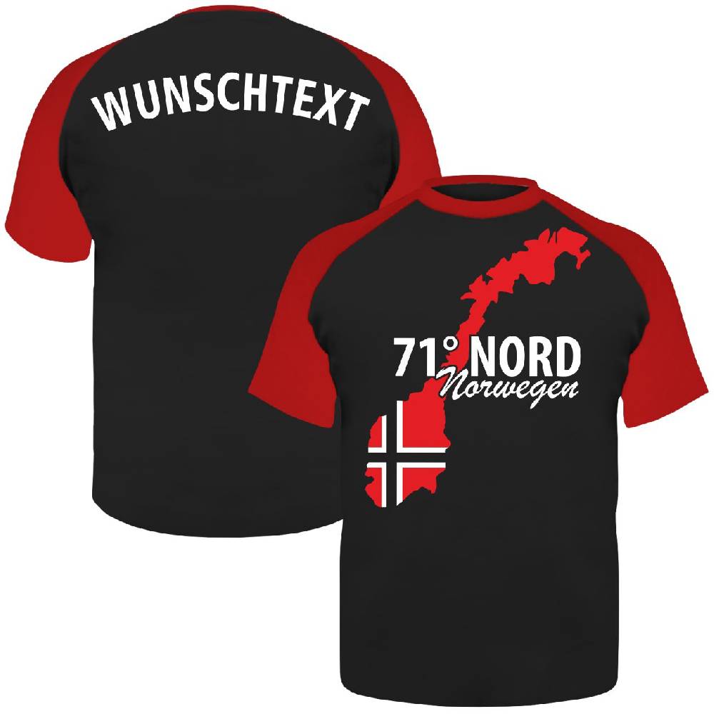 Spass Kostet Männer T-Shirt WUNSCHTEXT 71 Grad Nord NORWEGEN S bis XXL