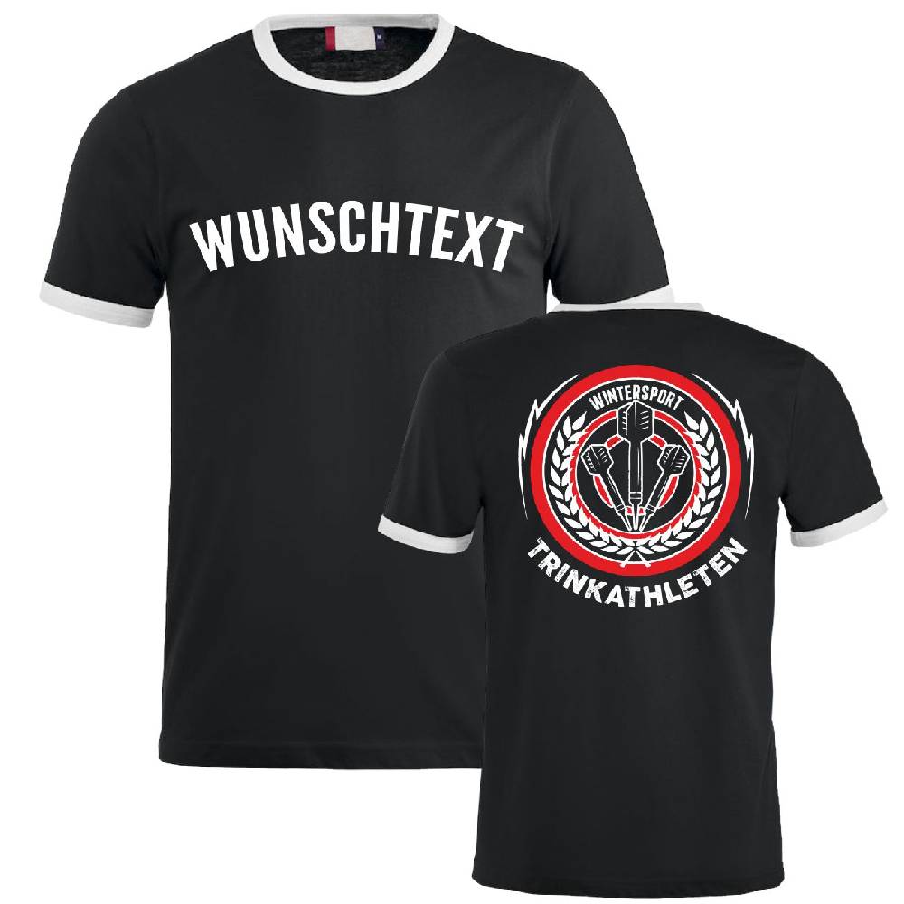 Spass Kostet Männer T-Shirt WUNSCHTEXT Dart Wintersport Trinkathleten S bis XXL