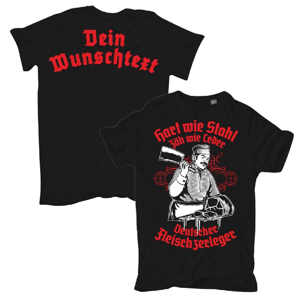 Spass Kostet Männer T-Shirt WUNSCHTEXT Fleischer Metzger S bis XXL