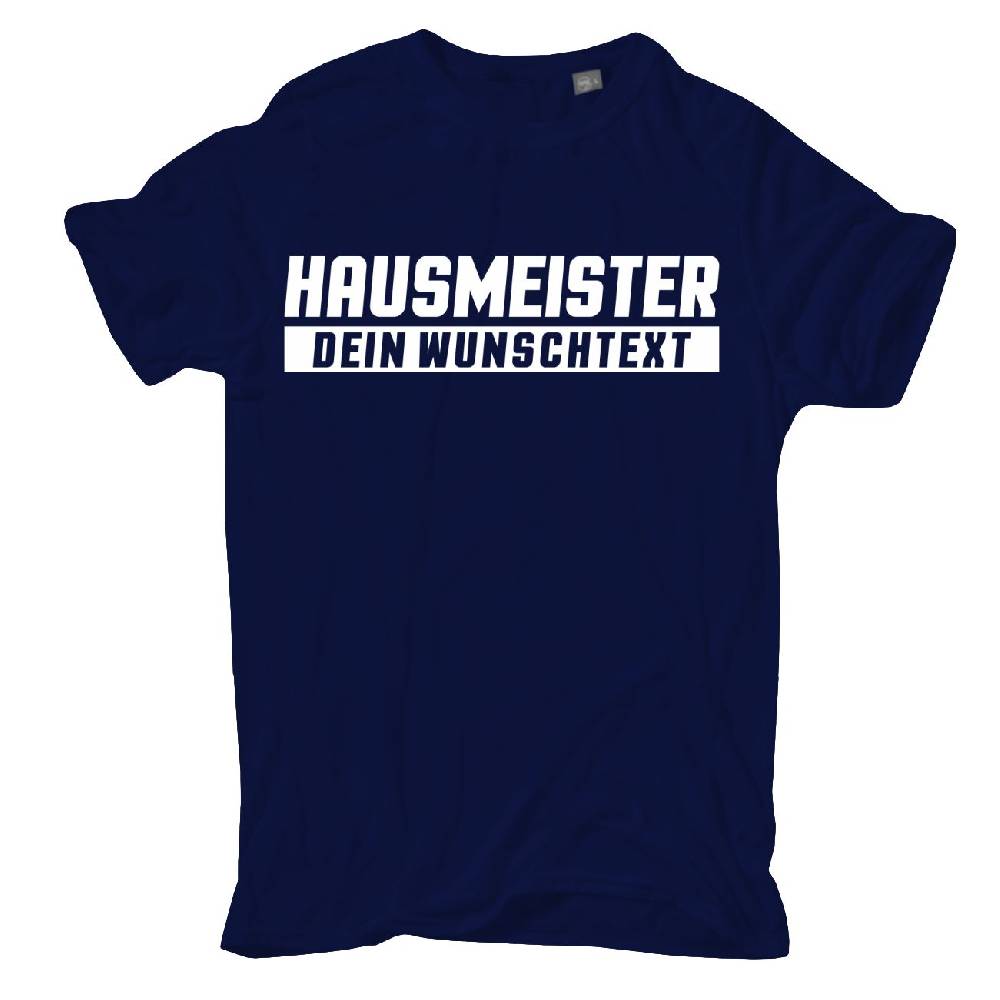 Spass Kostet Männer T-Shirt WUNSCHTEXT Hausmeister S bis XXL