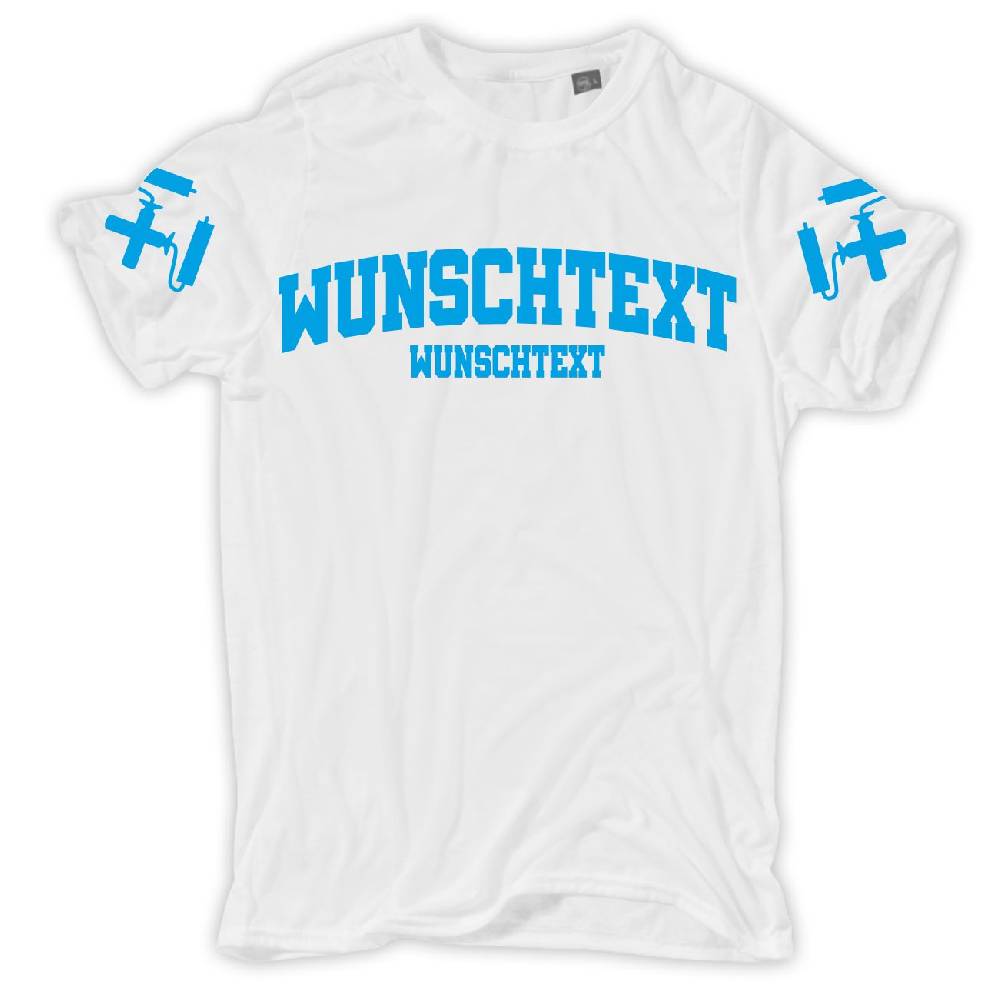 Spass Kostet Männer T-Shirt WUNSCHTEXT Maler mit Name Firma oder eigenen Text S bis XXL