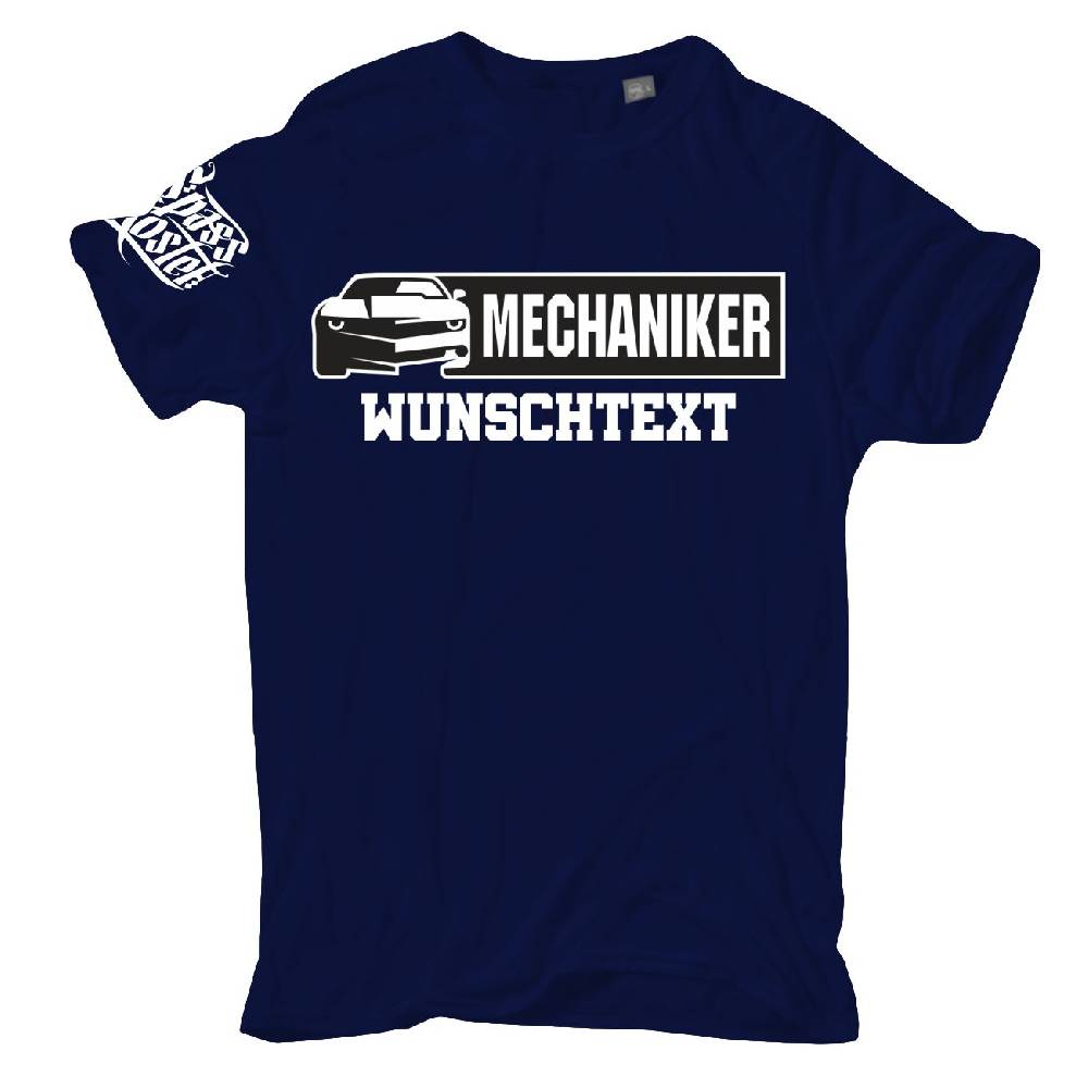 Spass Kostet Männer T-Shirt WUNSCHTEXT Mechaniker mit Name Firma oder eigenen Text S bis XXL