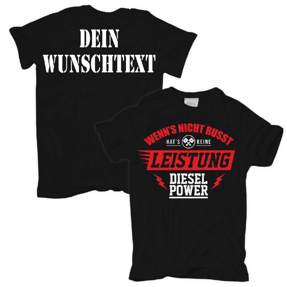 Spass Kostet Männer T-Shirt WUNSCHTEXT Wenn's nicht russt hat's keine Leistung