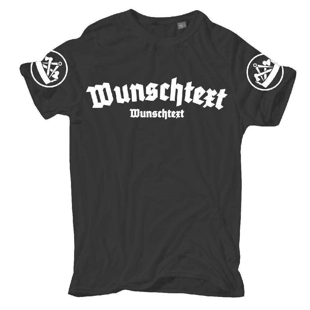 Spass Kostet Männer T-Shirt WUNSCHTEXT Zimmermann altdeutsch mit Name Firma oder eigenen Text S bis XXL