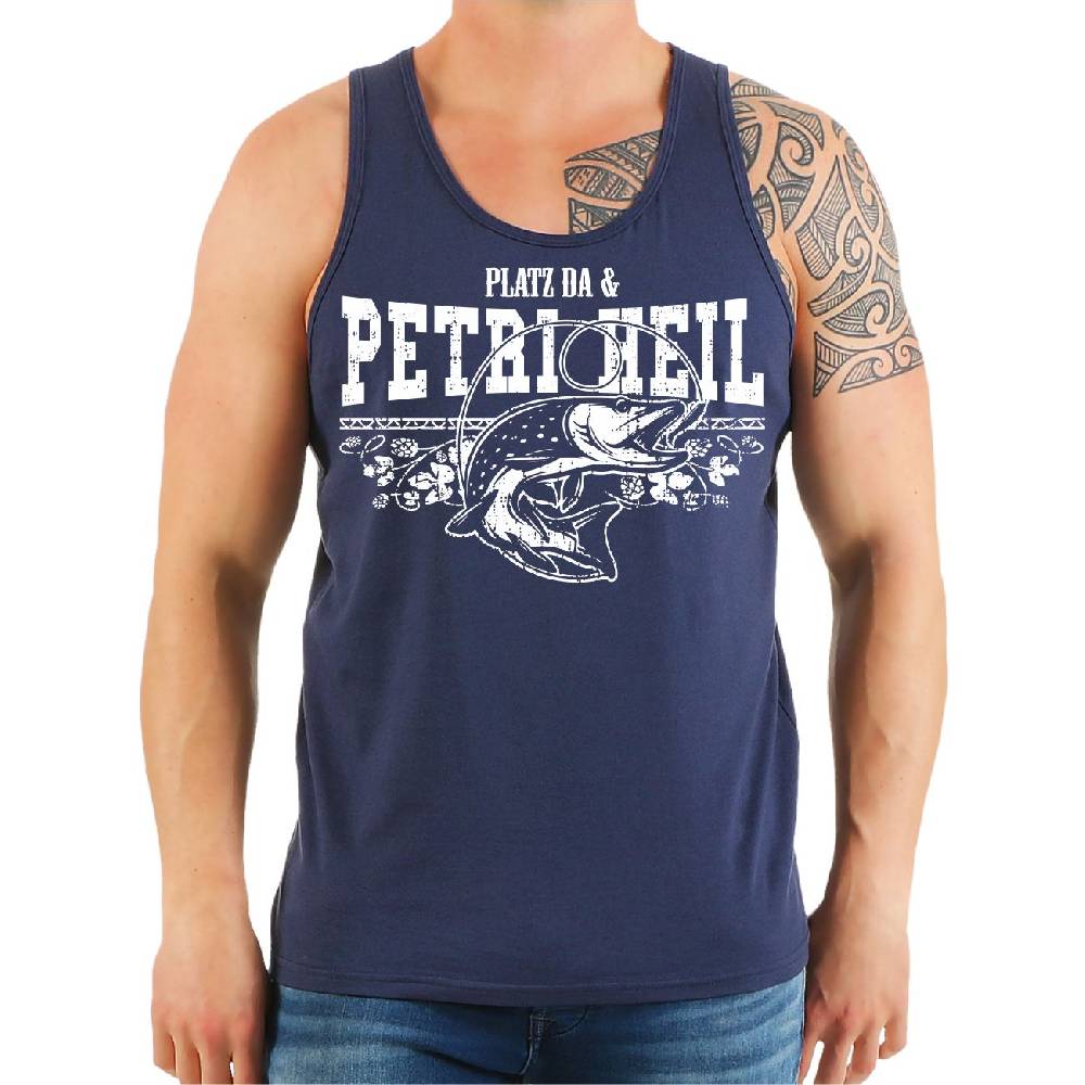 Spass Kostet Männer Träger ANGLER Platz da und Petri Heil