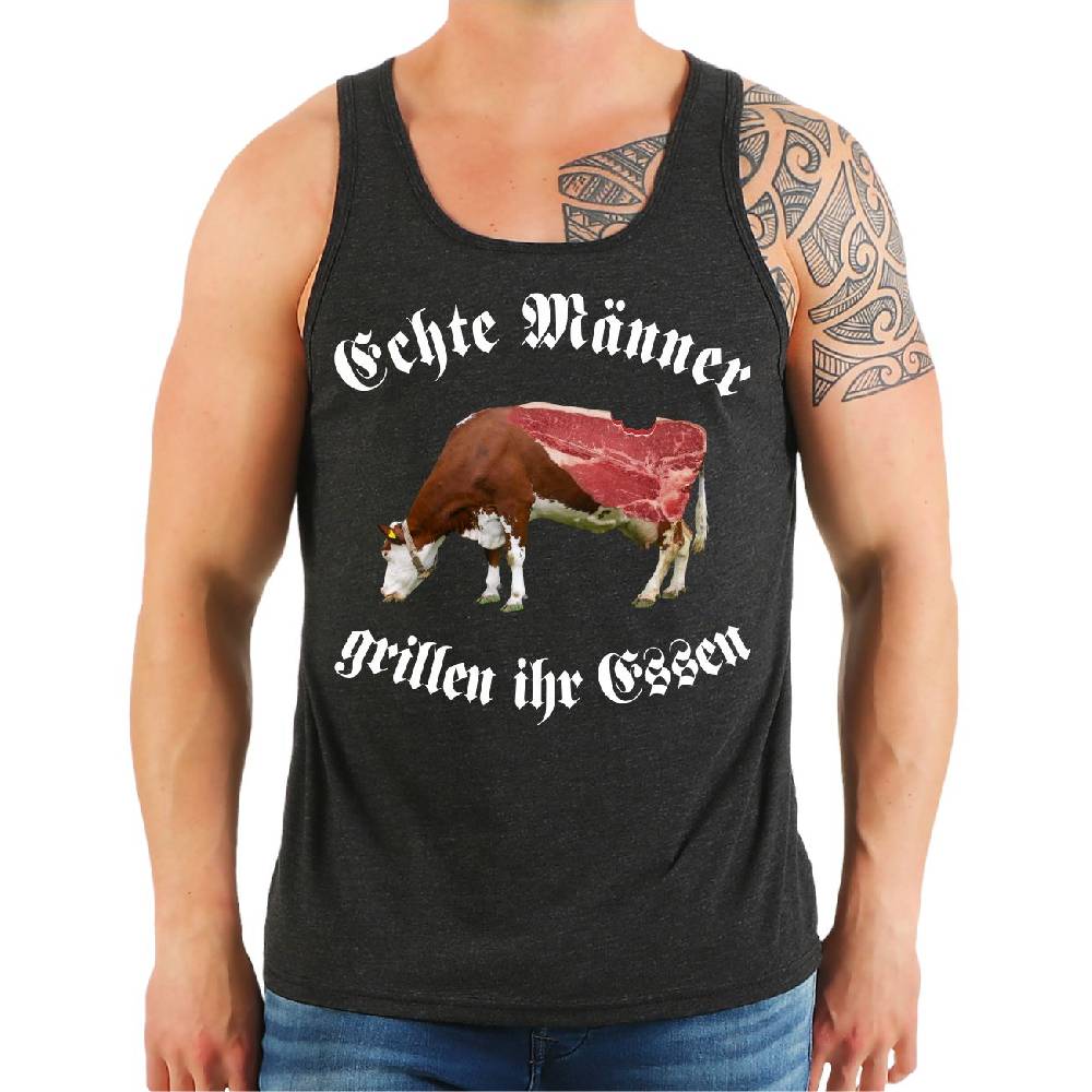 Spass Kostet Männer Träger Echte Männer grillen ihr Essen