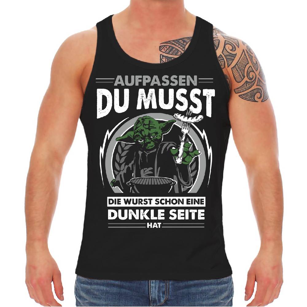 Spass Kostet Männer Träger Grillen Motiv Die Wurst schon eine dunkle Seite hat