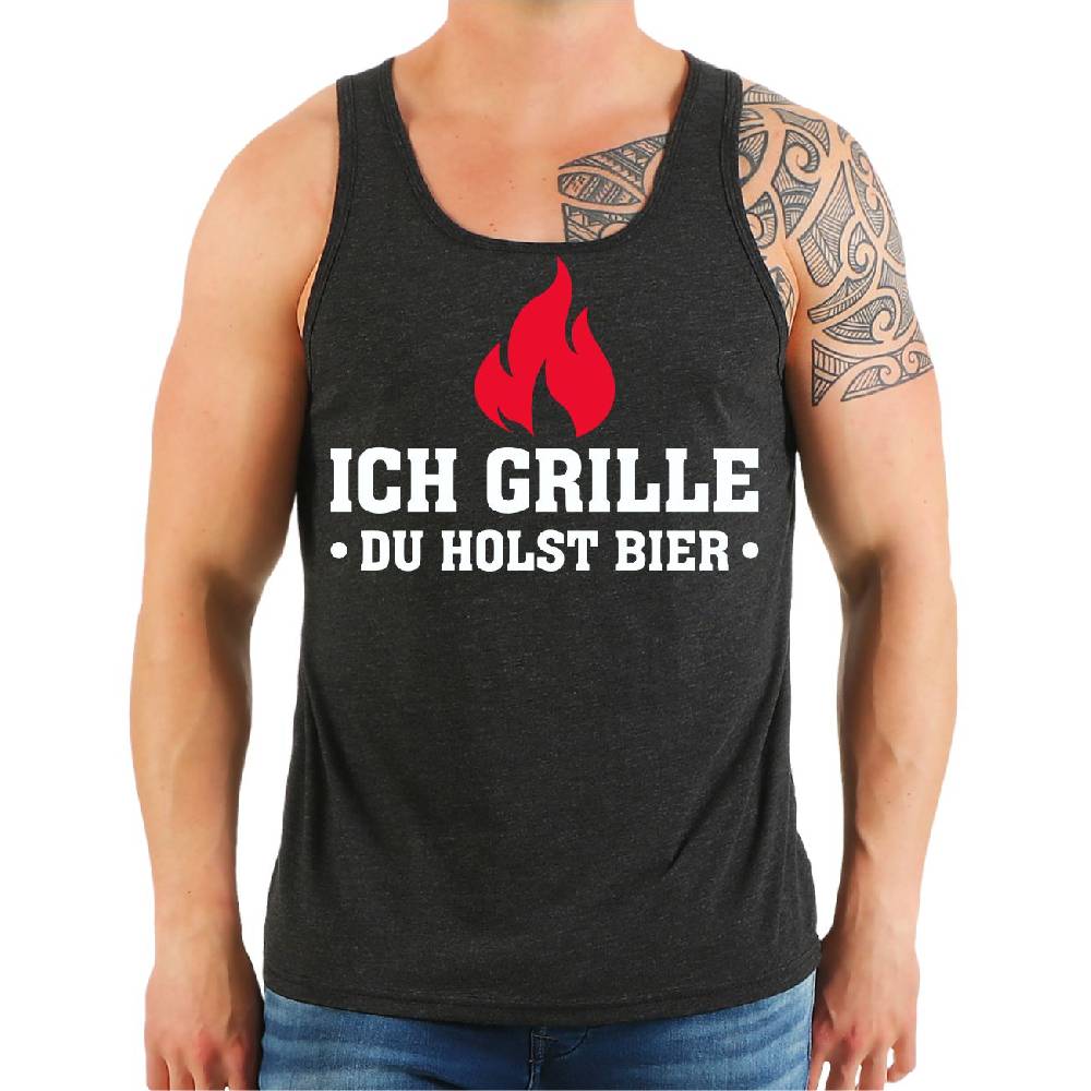 Spass Kostet Männer Träger Ich grille du holst Bier
