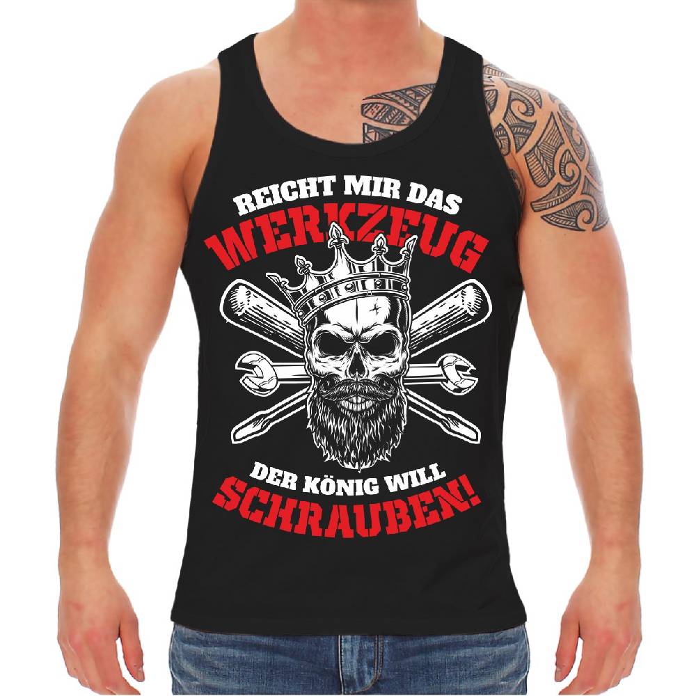 Spass Kostet Männer Träger Schrauber Reicht mir das Werkzeug der König will schrauben
