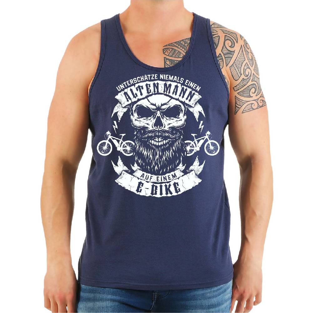 Spass Kostet Männer Träger Unterschätze nie einen alten Mann mit EBIKE Elektro Bike