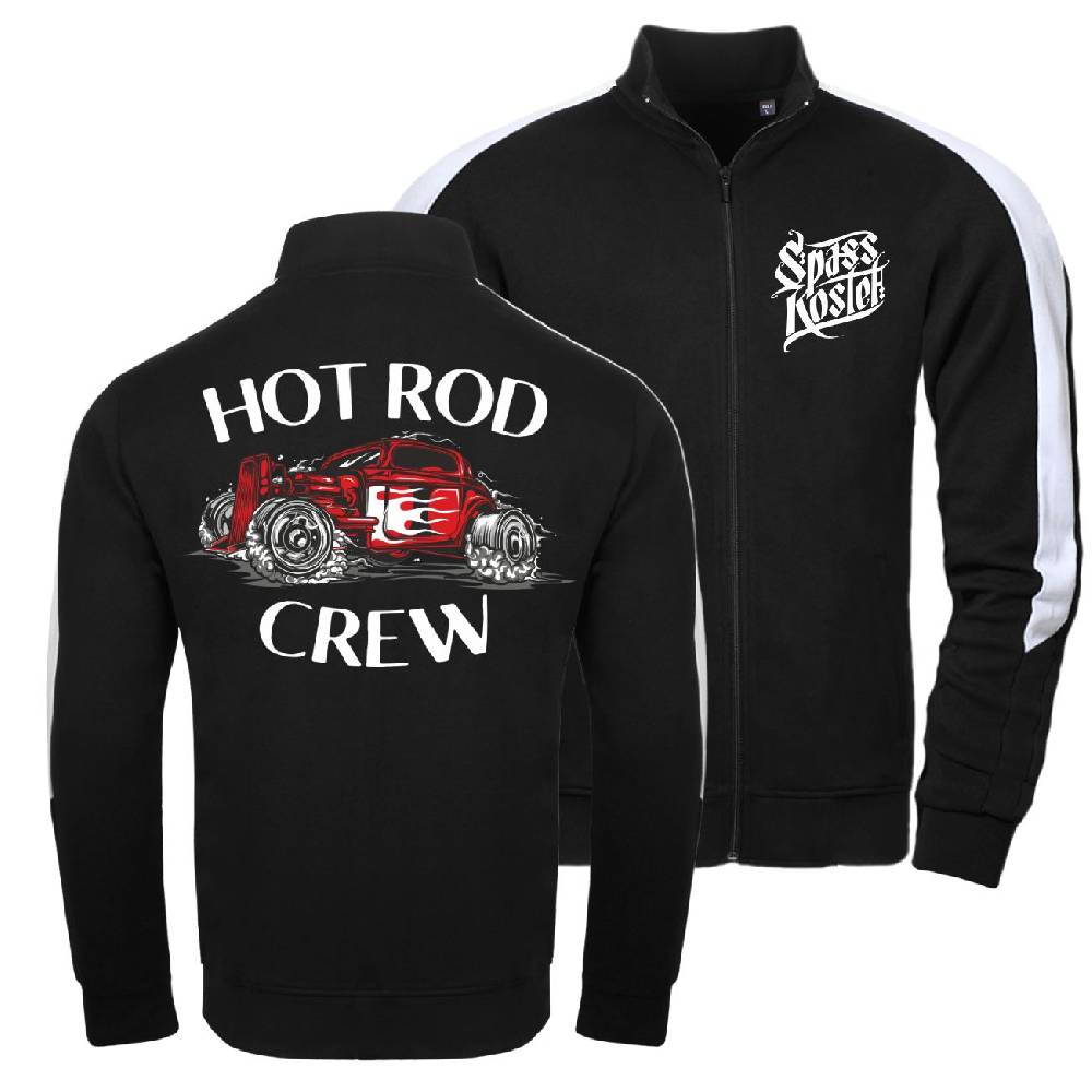 Spass Kostet Männer Trainingsjacke mit Streifen Hot Rod Crew