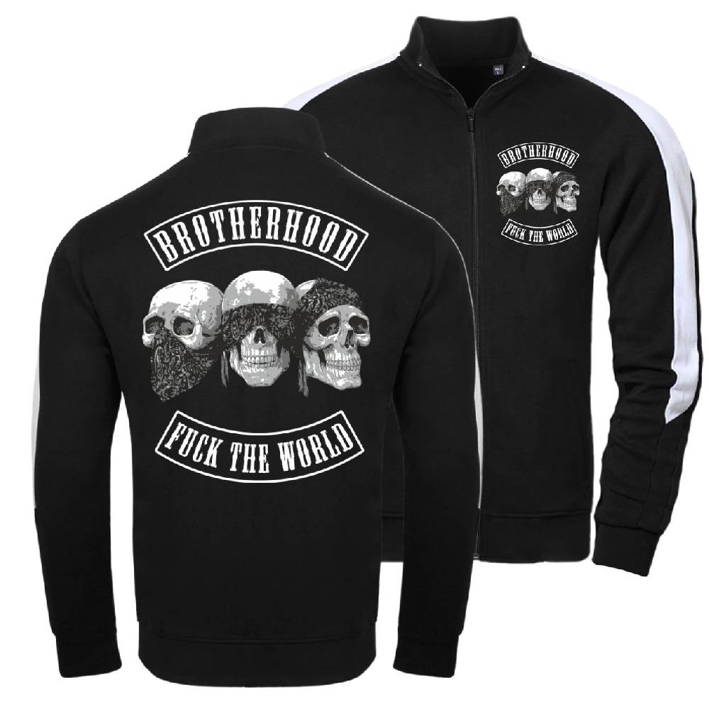 Spass Kostet Männer Trainingsjacke mit Streifen Patch