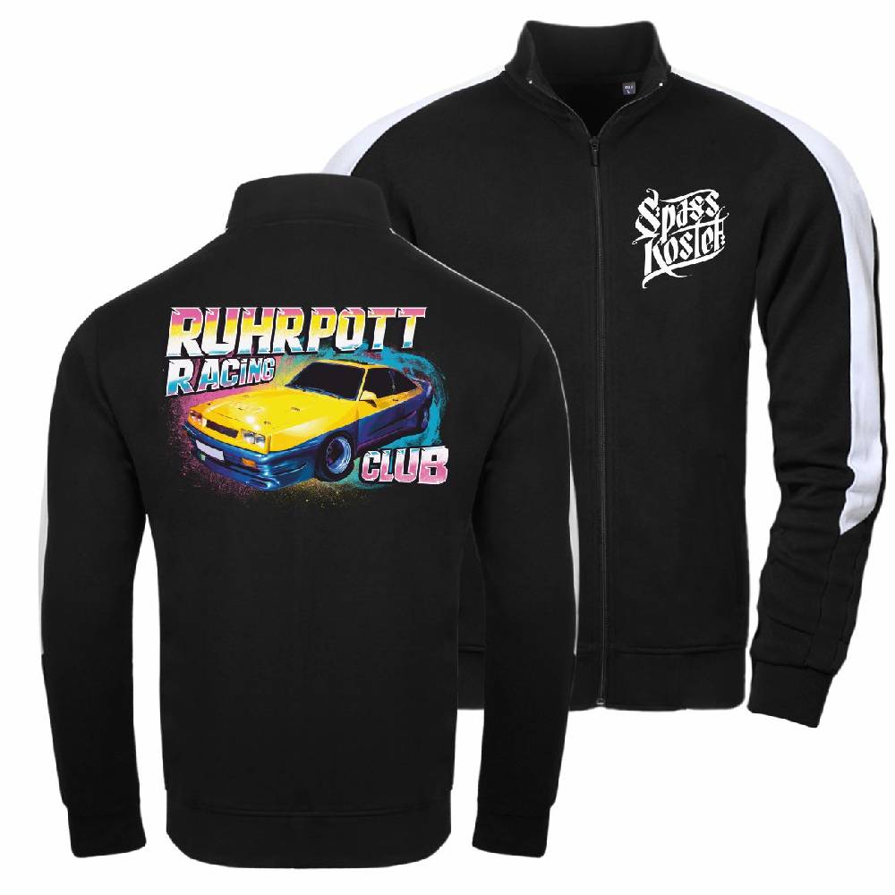 Spass Kostet Männer Trainingsjacke mit Streifen Ruhrpott Racing Club