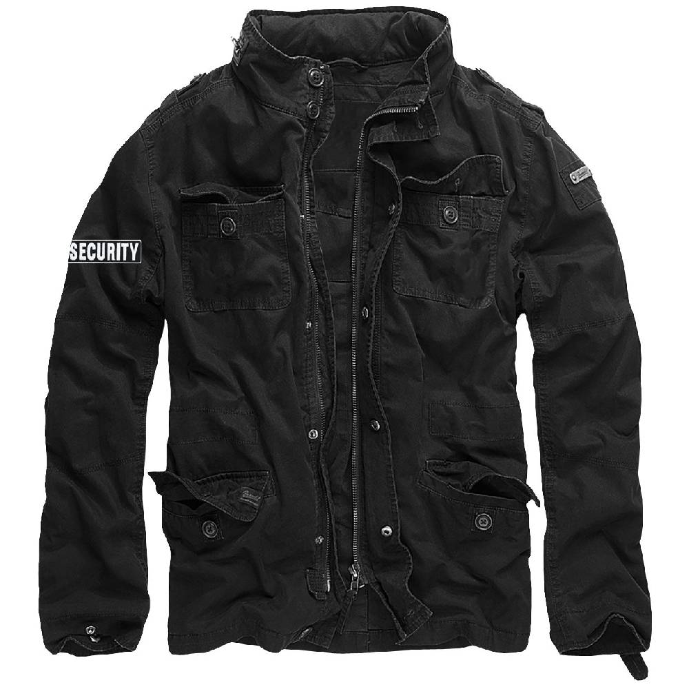 Spass Kostet Männer Vintage Jacke mit Kapuze im Kragen SECURITY