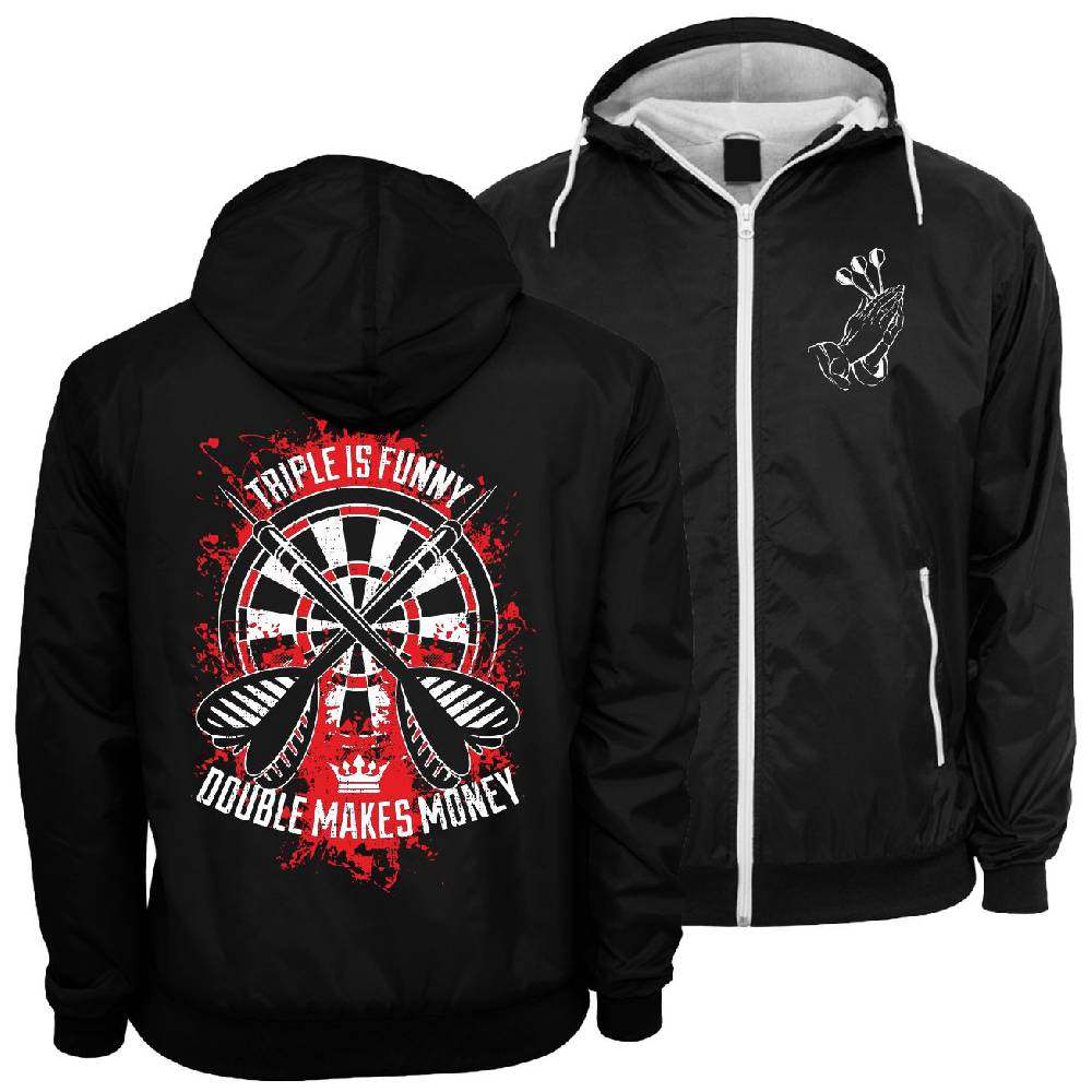 Spass Kostet Männer Windbreaker Regenjacke Dart Double makes money