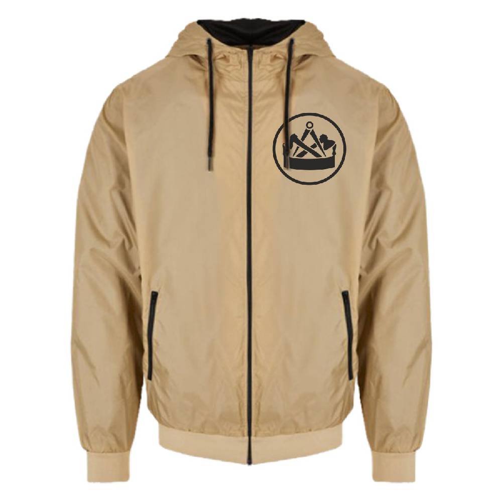 Spass Kostet Männer Windbreaker Regenjacke Zimmermann SCHWARZ