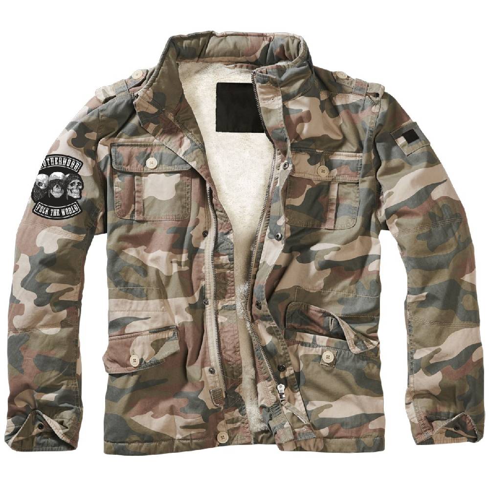 Spass Kostet Männer Winter Jacke mit Kapuze im Kragen PATCH Brotherhood