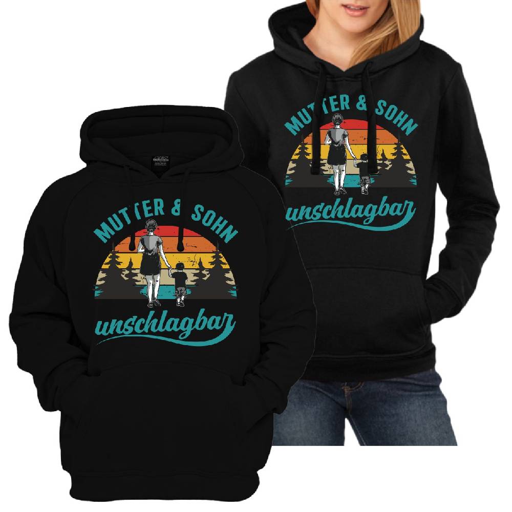 Spass Kostet Partner Kapuzenpullover Mutter und Sohn unschlagbar
