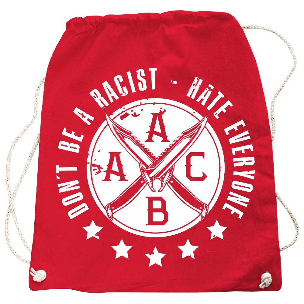 Spass Kostet Rucksack Hardcore Dont be a Racist - Hate everyone