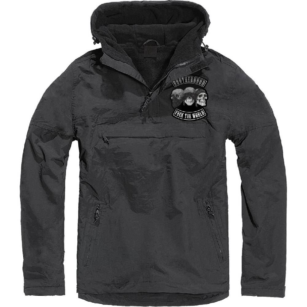 Spass Kostet Schlupfjacke Windbreaker GEFÜTTERT PATCH Brotherhood