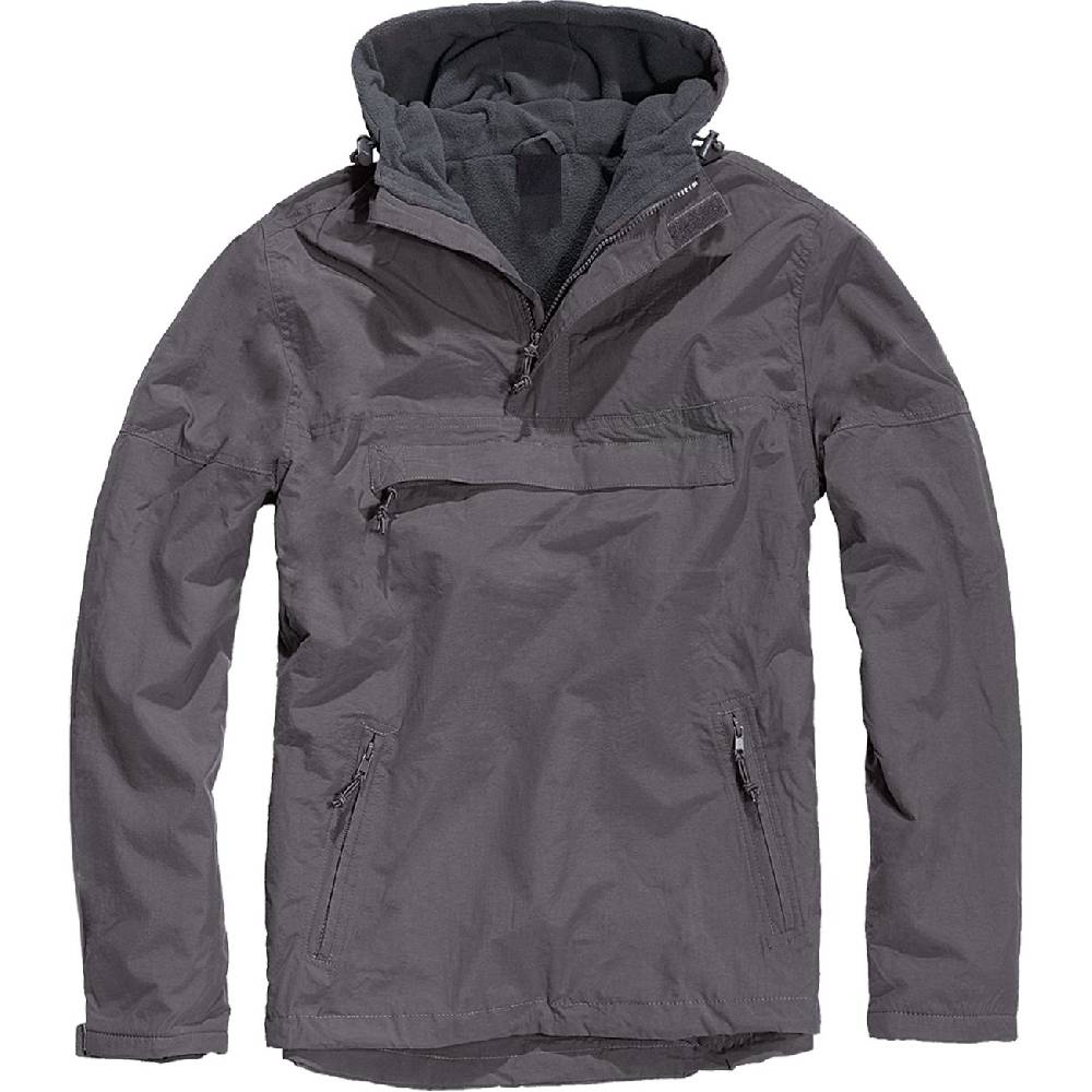 Spass Kostet Schlupfjacke Windbreaker GEFÜTTERT UNBEDRUCKT grau