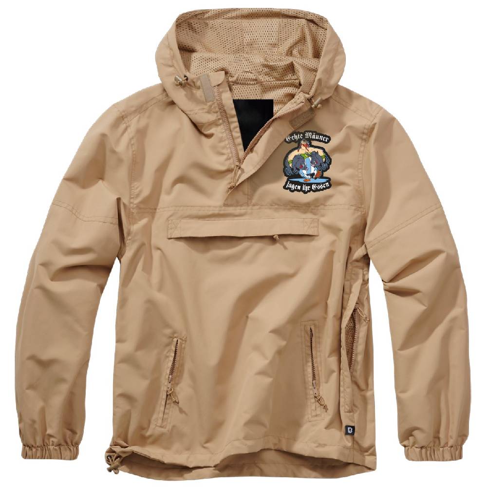 Spass Kostet SOMMER Schlupfjacke Windbreaker Echte Männer jagen ihr Essen