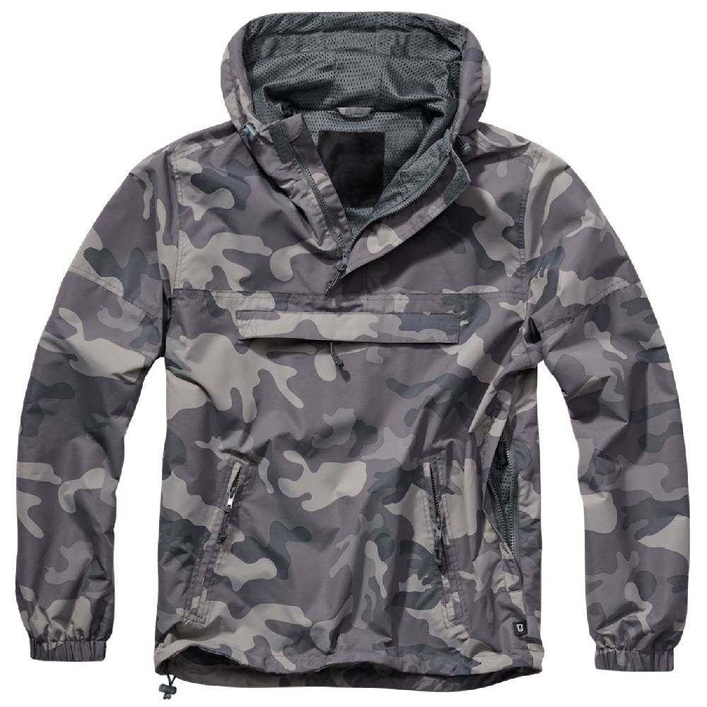 Spass Kostet SOMMER Schlupfjacke Windbreaker UNBEDRUCKT grey camo