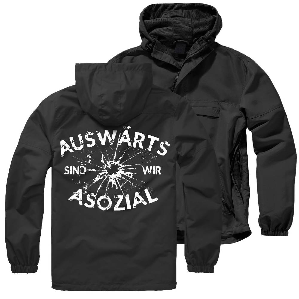 Spass Kostet SOMMER Windbreaker Auswärts sind wir asozial Spass Kostet SOMMER Windbreaker Auswärts sind wir asozial