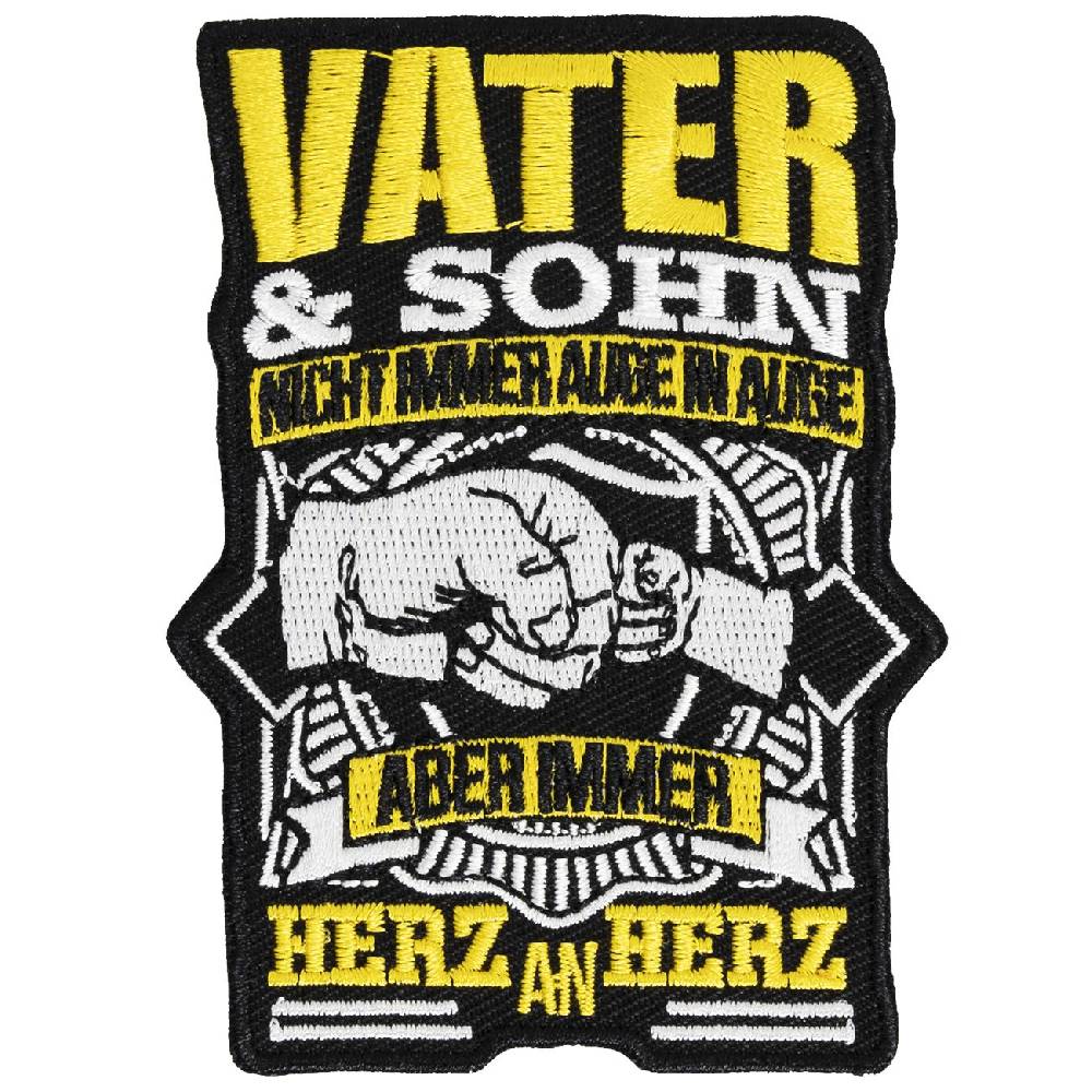 Spass Kostet Aufnäher Aufbügler Vater und Sohn