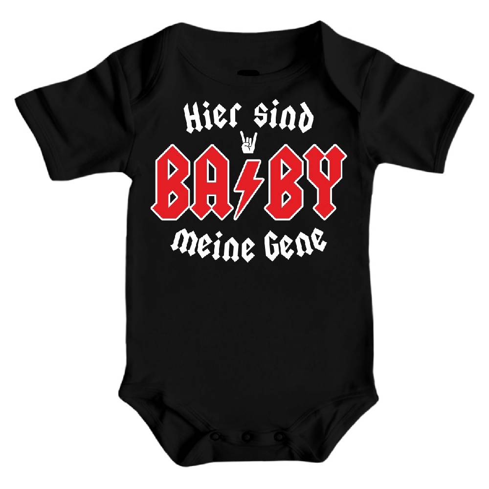 Spass Kostet Baby Strampler kurz Heavy Metal Motiv