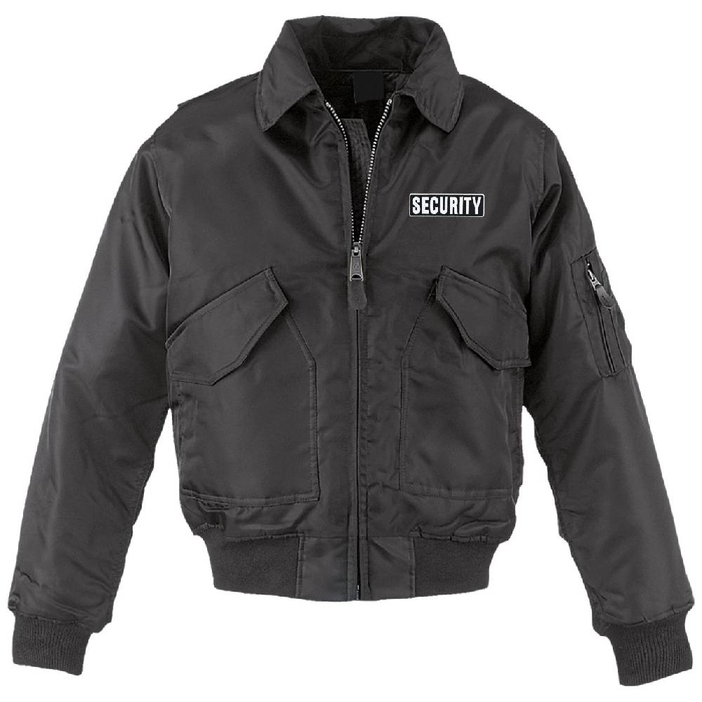 Spass Kostet CWU Bomberjacke Mit Kragen SECURITY