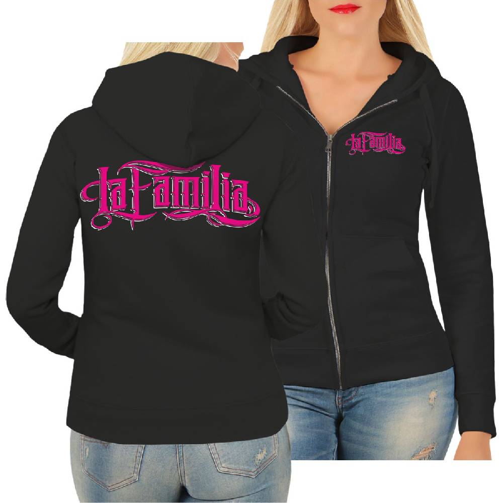 Spass Kostet Frauen Kapujacke La Familia FCK PINK