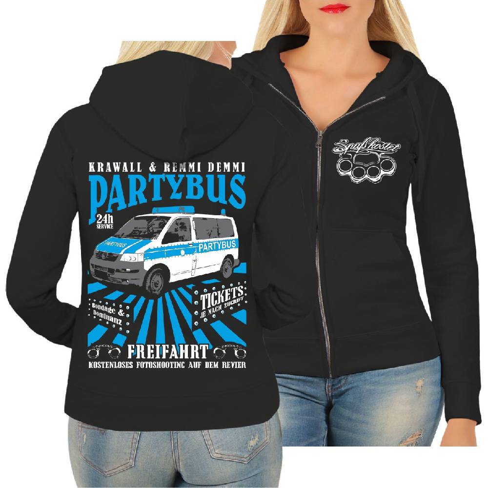 Spass Kostet Frauen Kapujacke Partybus
