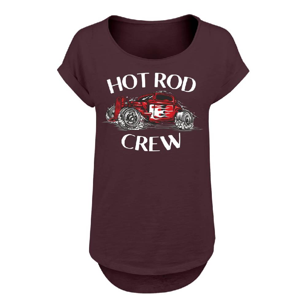 Spass Kostet Frauen Long Slub T-Shirt Hot Rod Crew
