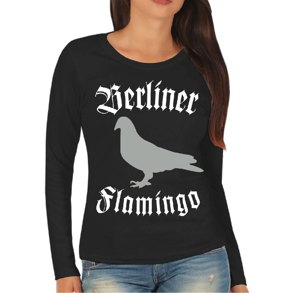 Spass Kostet Frauen Longsleeve Berliner Flamingo