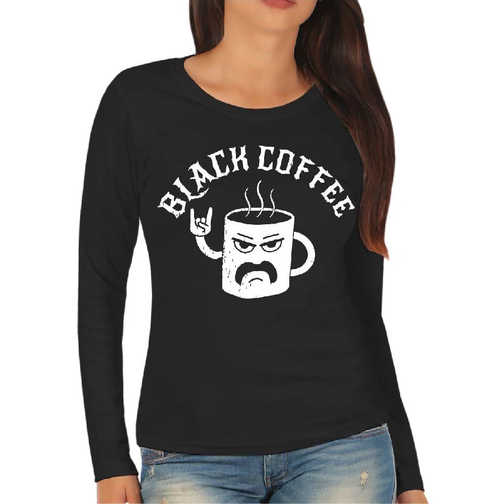 Spass Kostet Frauen Longsleeve Black Coffee