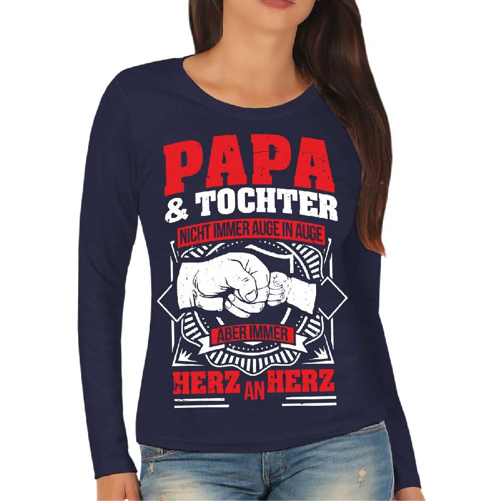 Spass Kostet Frauen Longsleeve Papa & Tochter
