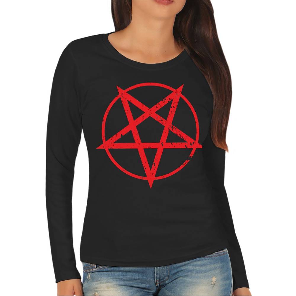 Spass Kostet Frauen Longsleeve Pentagramm