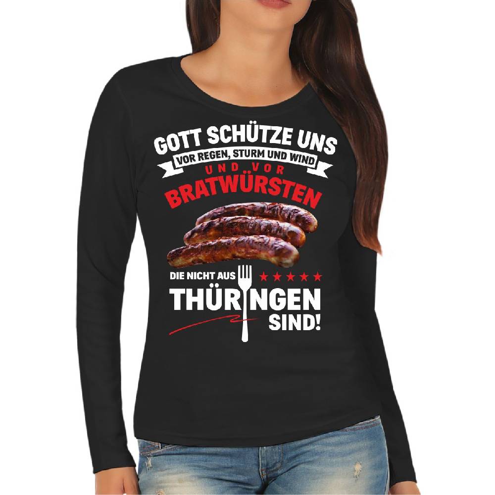 Spass Kostet Frauen Longsleeve Thüringer Bratwurst