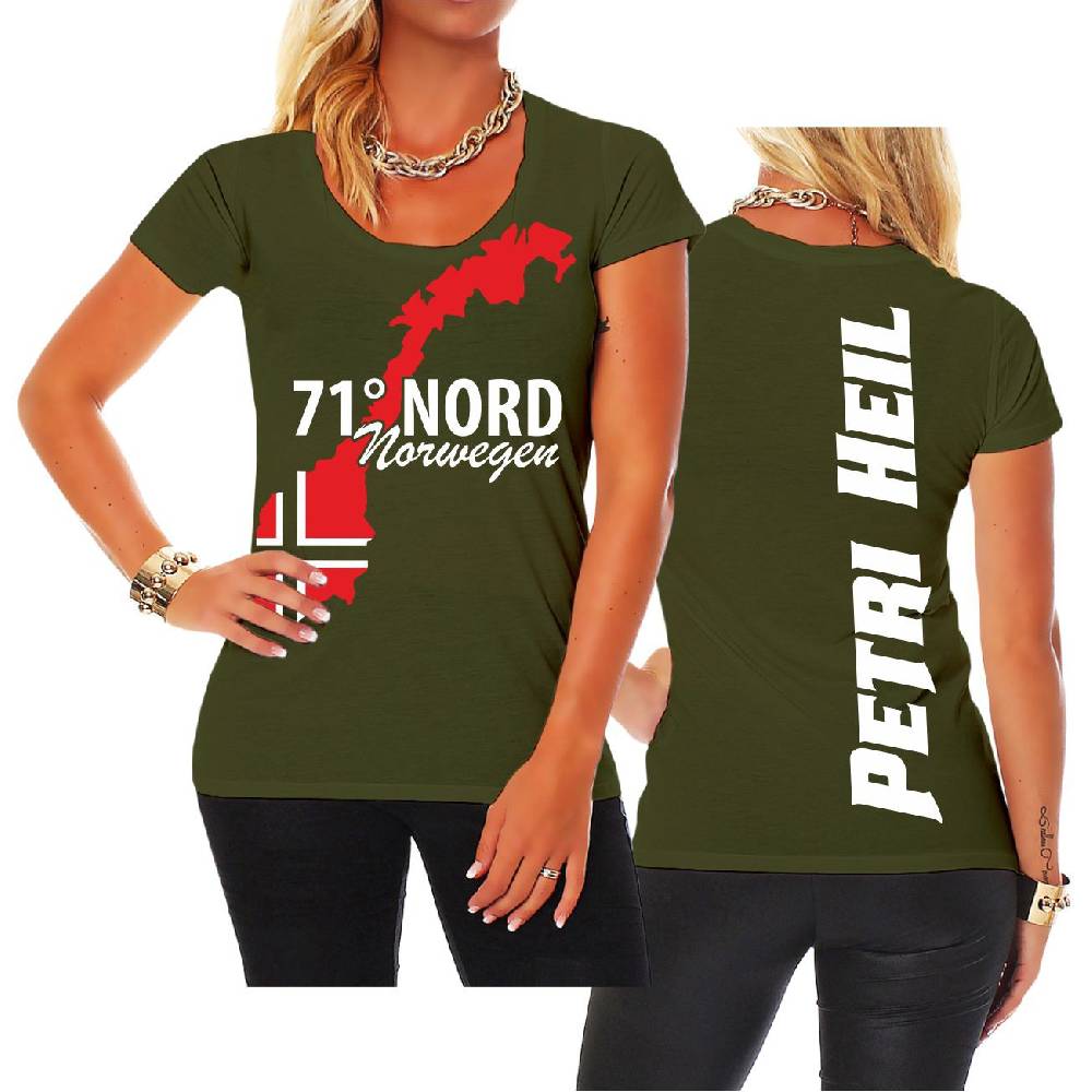 Spass Kostet Frauen Shirt 71 Grad Nord NORWEGEN