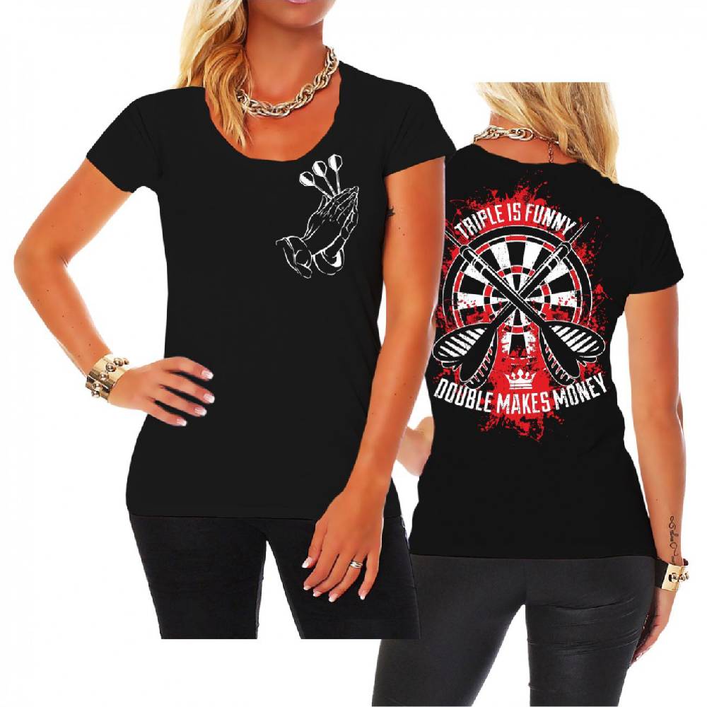 Spass Kostet Frauen Shirt Dart Double makes Money