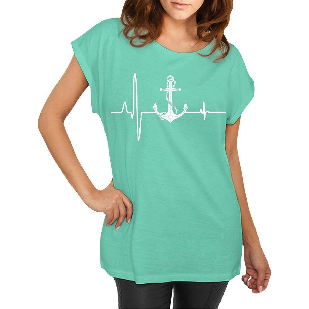 Spass Kostet Frauen Shirt Herzschlag Meer