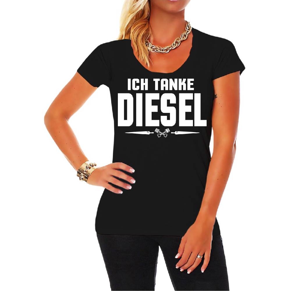 Spass Kostet Frauen Shirt Ich tanke Diesel