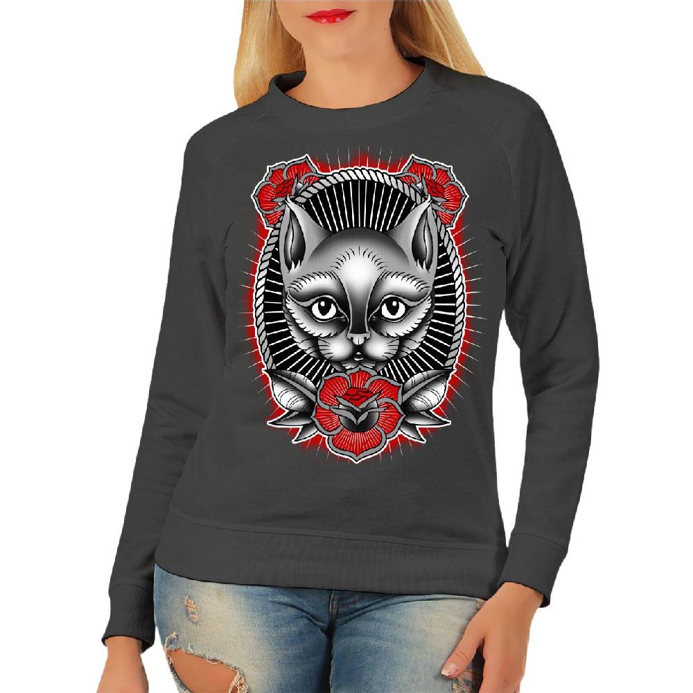 Spass Kostet Frauen Sweatshirt Cat Mum Katzenmama
