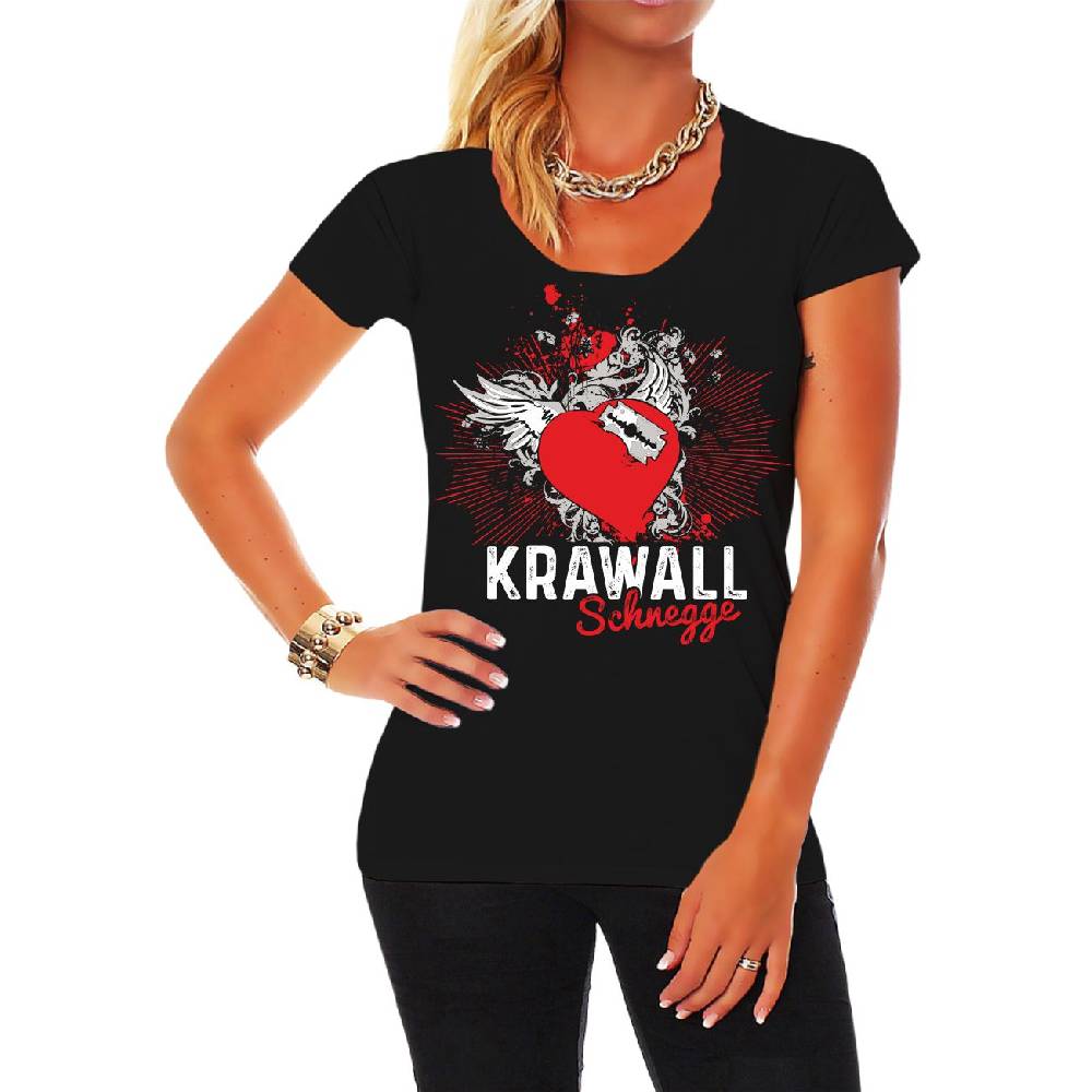 Spass Kostet Frauen T-Shirt Krawallschnegge Herz
